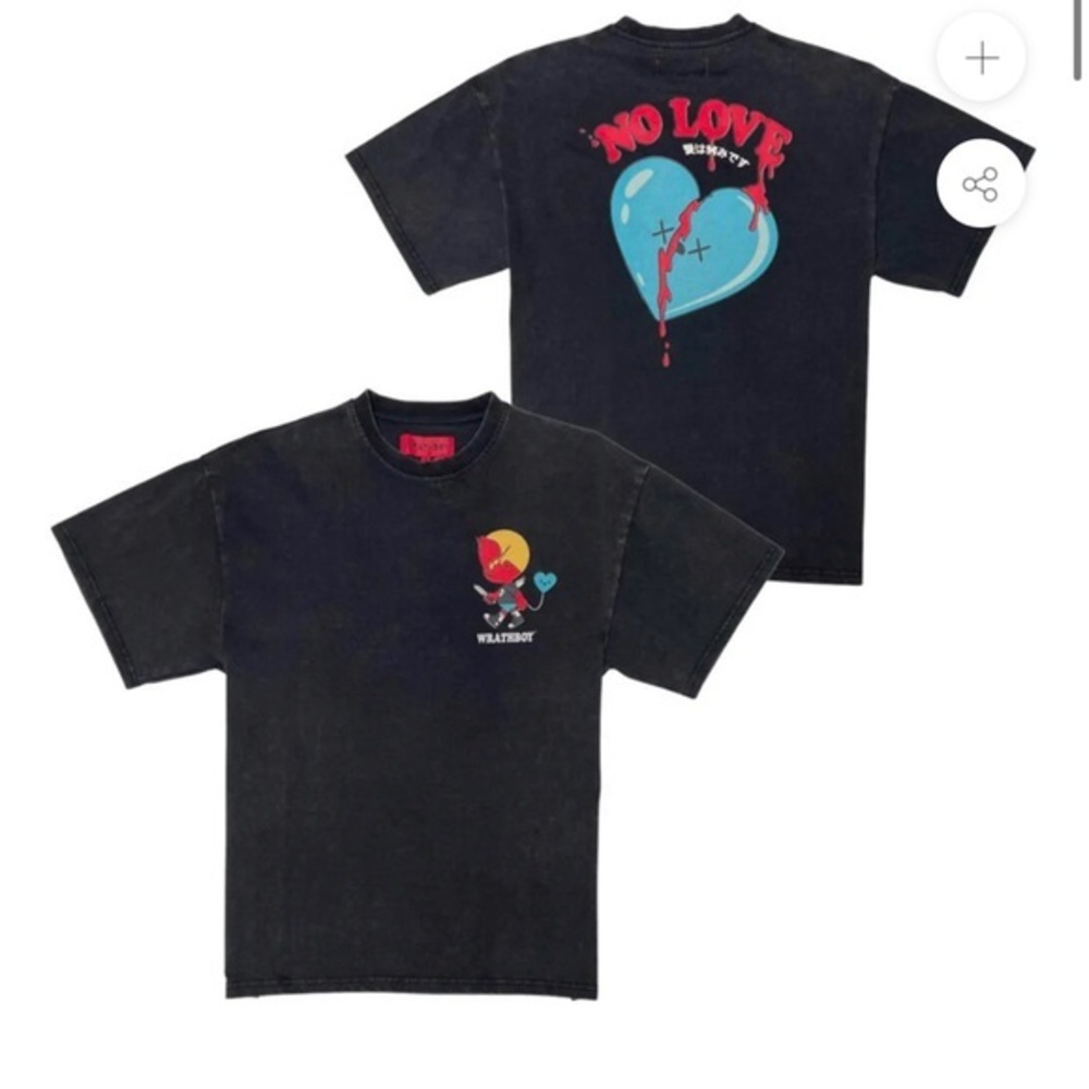WRATHBOY NO LOVE T-SHIRT size medium- men’s